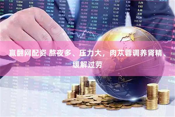 赢翻网配资 熬夜多、压力大，肉苁蓉调养肾精、缓解过劳